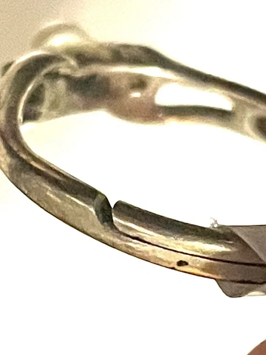 Sweet Sterling Pearl Ring sz 4 - Picture 3 of 6